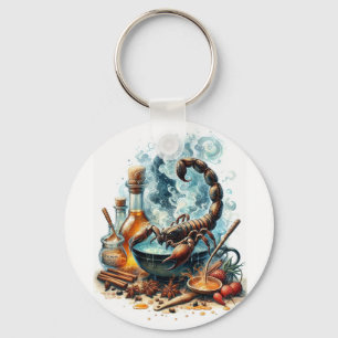 Llavero Cocinando Feliz Escorpio