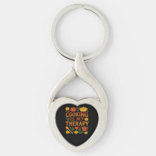 Llavero Cocinar es mi terapia camiseta sobredimensionada