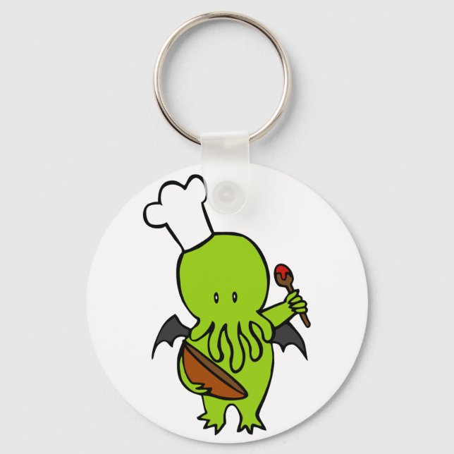 Llavero Cocinar Junto Con Cthulhu (Anverso)