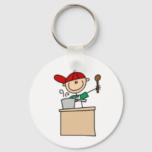 Llavero Cocinero Figura de Palito Hombre