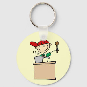 Llavero Cocinero Figura de Palito Hombre