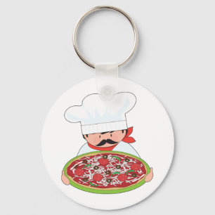 Llavero Cocinero y pizza