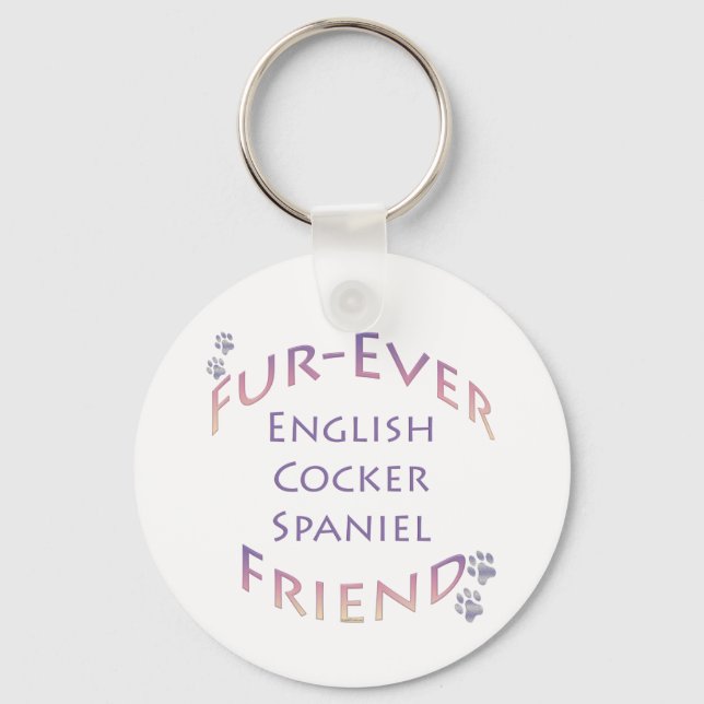 Llavero Cocker español Furever (Anverso)