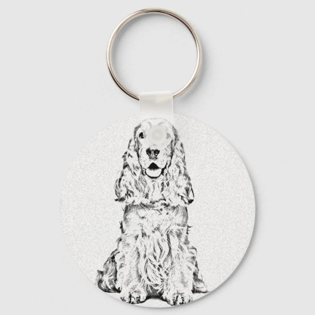 Llavero Cocker spaniel (Anverso)