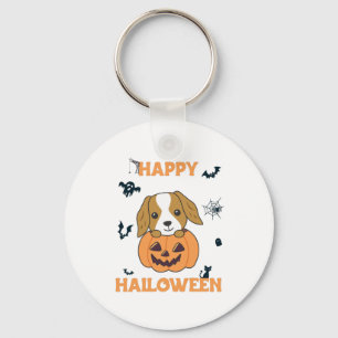 Llavero Cocker Spaniel Calabaza Cute Perros Feliz Hallowee