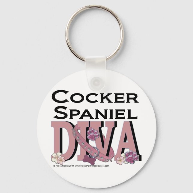Llavero Cocker Spaniel DIVA (Anverso)