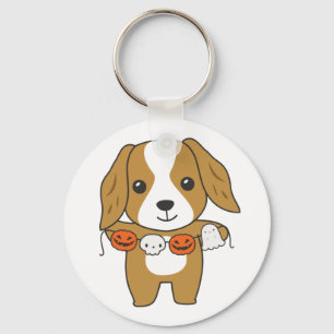Llavero Cocker Spaniel Feliz Halloween Perro Costume Keych