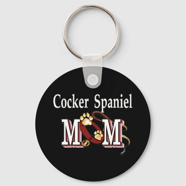 Llavero cocker spaniel mamá Keychain (Anverso)