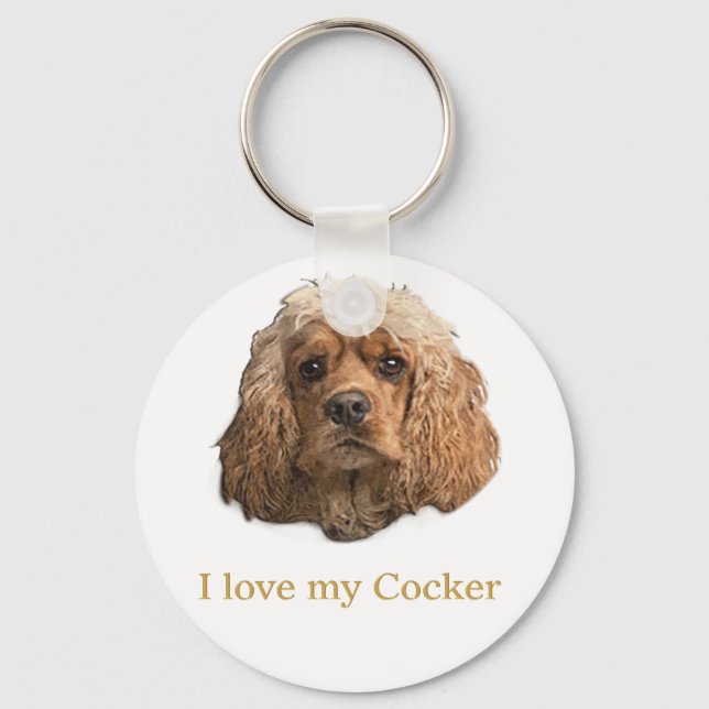 Llavero cocker spaniels (Anverso)