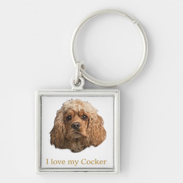 Llavero cocker spaniels (Frente)
