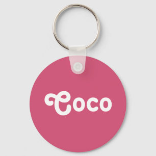 Llavero Coco de cadena de claves
