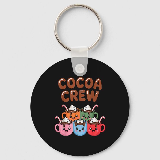 Llavero Cocoa Crew Cute Christmas Hot Chocolate Matching P (Anverso)