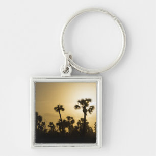 Llavero Cocoa Palm Silhouette