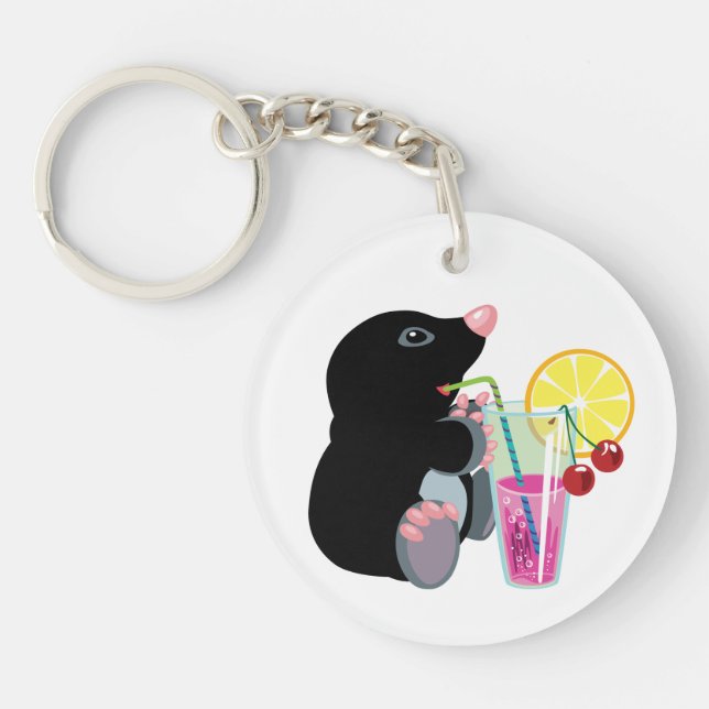 Llavero cóctel de bebida de personalizado mole (Frente)