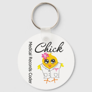 Llavero Coder Chick de registros médicos
