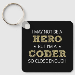 Llavero Coder Hero Humor Novedad