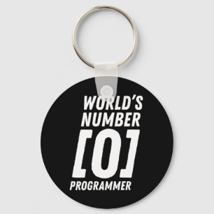 Llavero Codificación del programador número 0 del mundo
