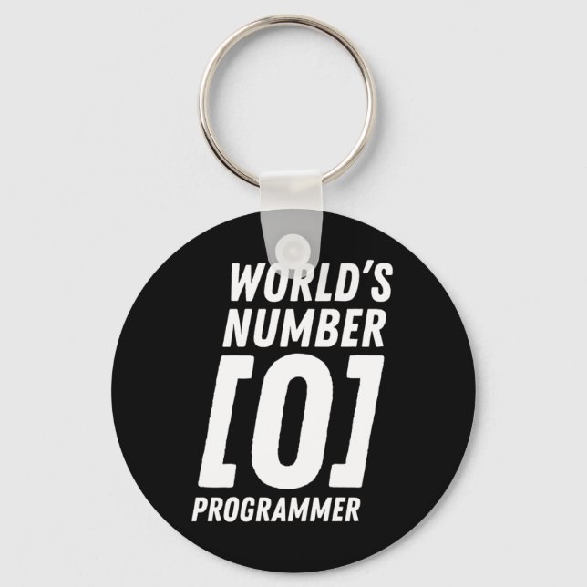 Llavero Codificación del programador número 0 del mundo (Anverso)