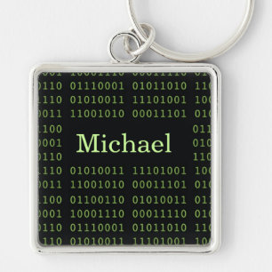 Llavero Código binario personalizado
