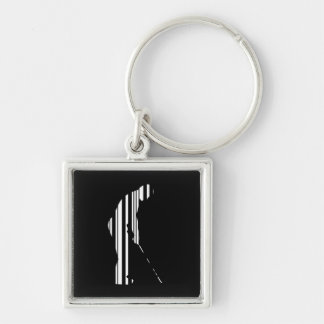 Llavero CÓDIGO DE BARRAS DE GOLF Golfista Deporte de Golf 