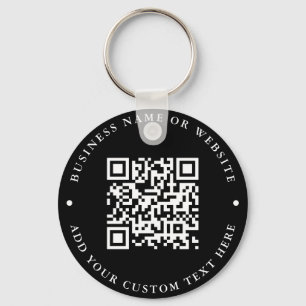 Llavero Código QR   Cadena de claves redonda
