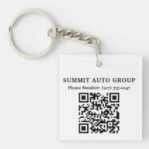 Llavero Código QR Concesionario de Coches o Reparación de 