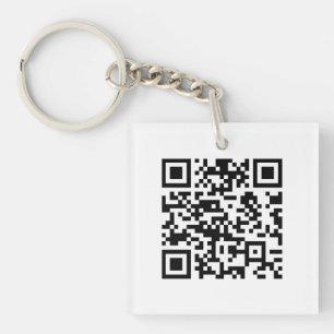 Llavero Código QR creado al instante (introduciendo su URL