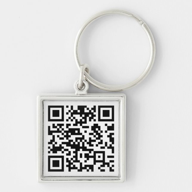 Llavero Código QR creado al instante (introduciendo su URL (Frente)