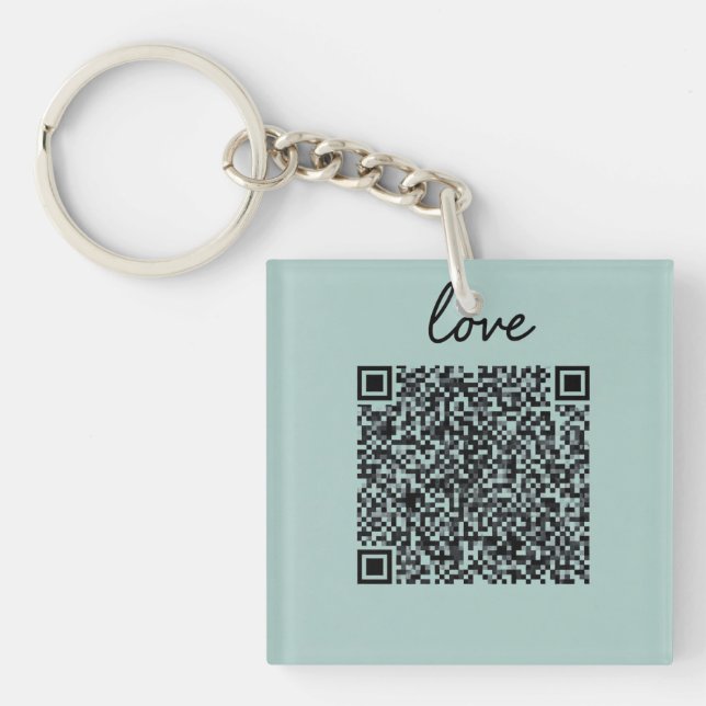 Llavero Código QR de amor (Frente)
