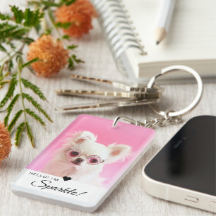 Llavero Código QR de foto única minimalista moderna