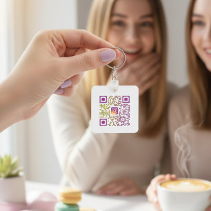 Llavero Código QR de Instagram personalizado