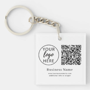 Llavero Código QR de logotipo empresarial personalizado Mi