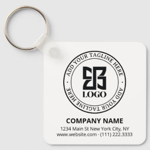 Llavero Código QR de Logotipo Personalizado Moderno para P