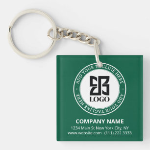 Llavero Código QR de Logotipo Personalizado Moderno para P