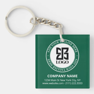Llavero Código QR de Logotipo Personalizado Moderno para P