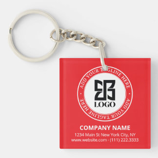 Llavero Código QR de Logotipo Personalizado Moderno para P