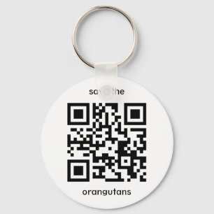 Llavero Código QR de Orangutan