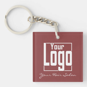 Llavero Código QR de Topaz y logotipo blanco moderno