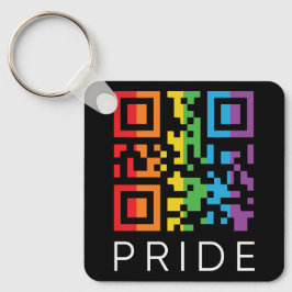 Llavero Código QR del Arcoiris Orgullo LGBTQIA+