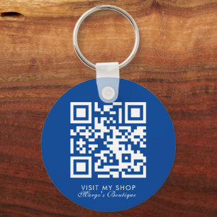 Llavero Código QR del logotipo de la boutique de negocios