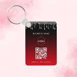 Llavero Código QR del logotipo de la Compañía de goteo del<br><div class="desc">Promociona tu negocio con esta genial cadena de claves,  que incluye el logotipo del personalizado,  el código QR y el texto. Añade fácilmente tu logotipo y otros detalles haciendo clic en la opción "personalizar".</div>