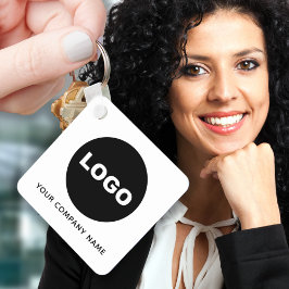 Llavero Código QR del logotipo de la empresa Promocional