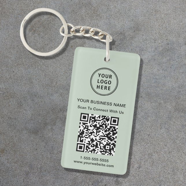 Llavero Código QR del logotipo empresarial promocional Ver (Subido por el creador)