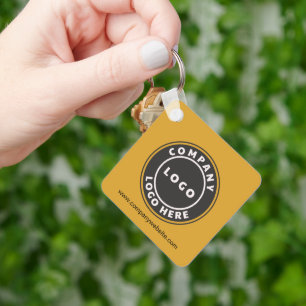 Llavero Código QR del logotipo empresarial y personal del