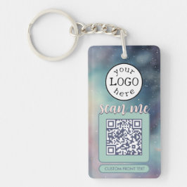 Llavero Código QR doble para galaxias empresariales