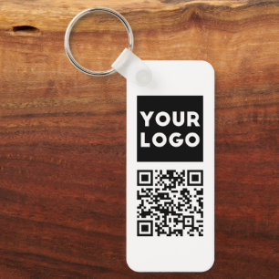 Llavero Código QR editable y logotipo o imagen de su empre