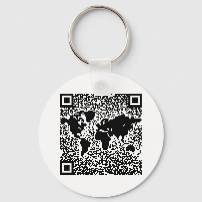 Llavero Código QR - El mundo (Anverso)