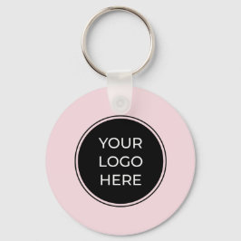 Llavero Código QR empresarial rosa moderno