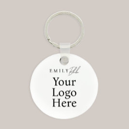 Llavero Código QR Escaneable de Negocio Moderno Simple