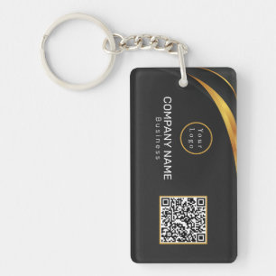 Llavero Código QR logotipo comercial moderno
